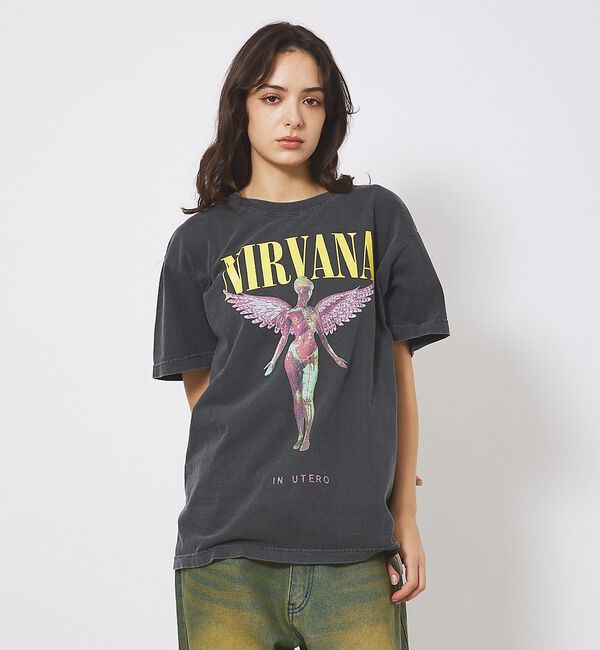 ABAHOUSE「【GOOD ROCK SPEED/グッドロックスピード】NIRVANA TEE」|Tシャツ・カットソー|ブラック系その他1