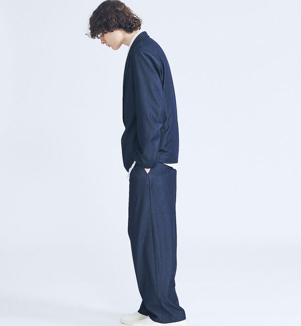 ABAHOUSE「【セットアップ対応】デニムライクツイル ワイド イージーパンツ」|その他|