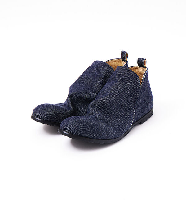 alfredoBANNISTER「【販売店舗限定】タンクソール ドレープブーツ」|ショートブーツ|インディゴ