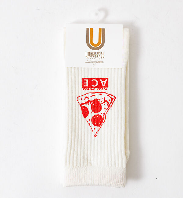 Rouge vif「【UNIVERSAL OVERALL/ユニバーサルオーバーオール】キューブソック」|ソックス|ホワイト