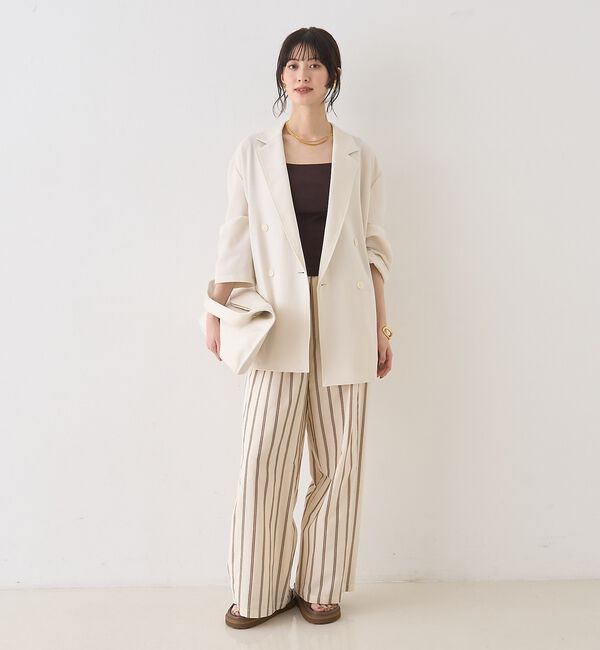 Rouge vif「ストライプイージーパンツ/ウエストゴム」|その他|