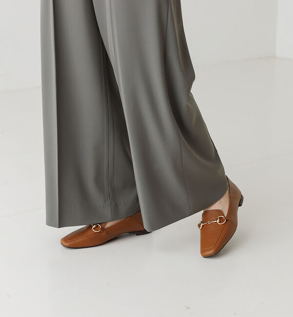 AU BANNISTER「バブーシュ ビット モカ スクエアトゥ ローファー」|ローファー|キャメル