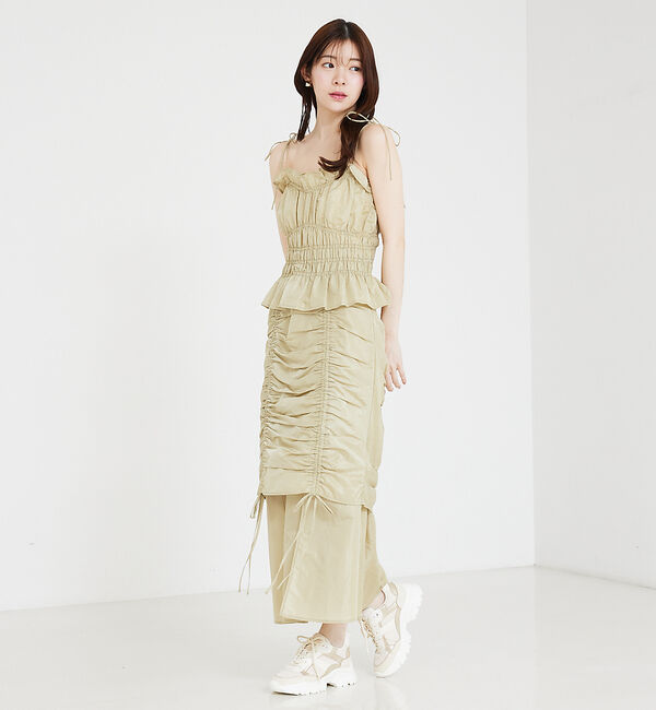 SELFIST「ギャザーレイヤードスカート」|スカート|