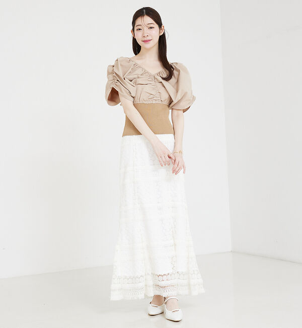 SELFIST「ケミカルレースマーメイドスカート」|スカート|