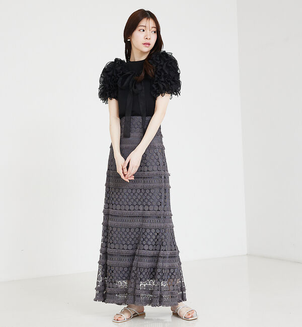 SELFIST「ケミカルレースマーメイドスカート」|スカート|