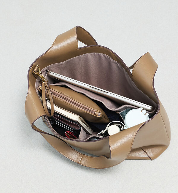 LOWELL things「【予約/kariさんコラボ】ポーチ付き多機能オープントート/A4/通勤/16イン」|トートバッグ|