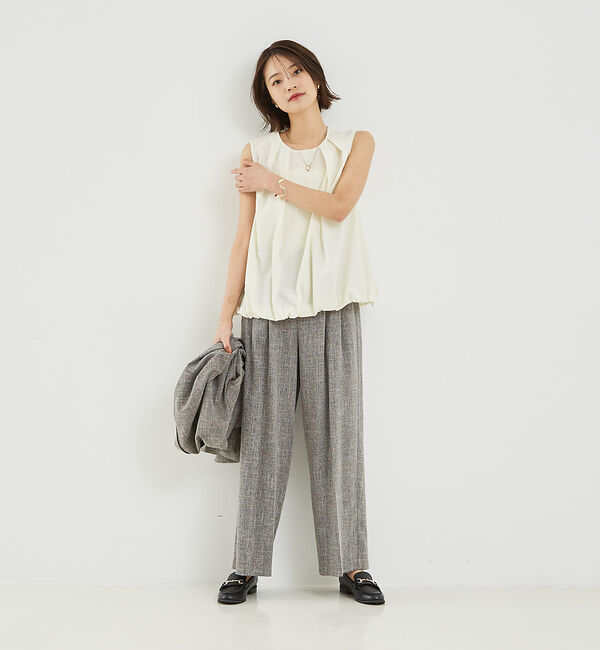 abahouse mavie「ノースリバルーンブラウス」|シャツ・ブラウス|