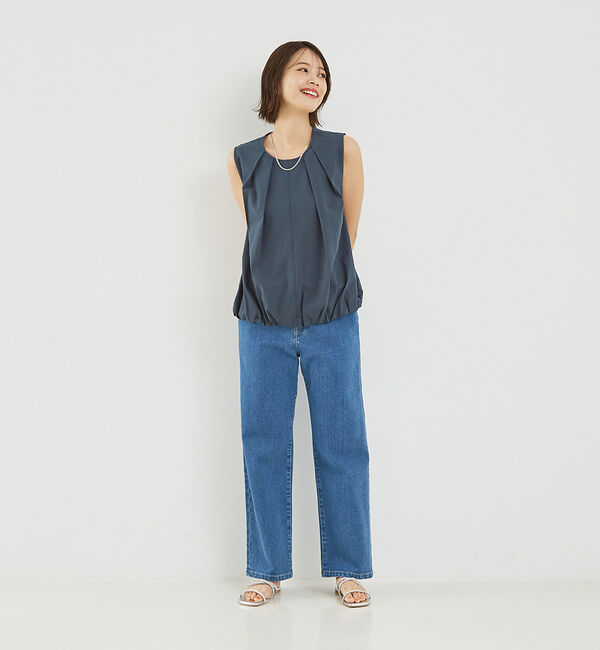 abahouse mavie「ノースリバルーンブラウス」|シャツ・ブラウス|