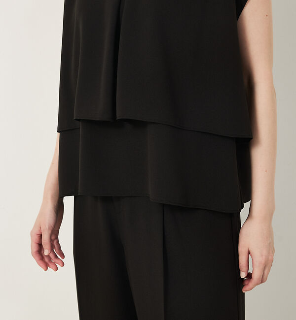 abahouse mavie「【エニデイカセット・サマー】ジョーゼットタックフレアーブラウス」|シャツ・ブラウス|