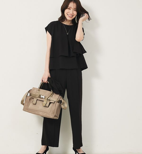 abahouse mavie「【エニデイカセット・サマー】ジョーゼットタックフレアーブラウス」|シャツ・ブラウス|