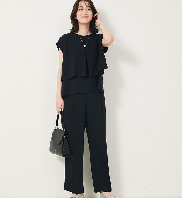 abahouse mavie「【エニデイカセット・サマー】ジョーゼットタックフレアーブラウス」|シャツ・ブラウス|