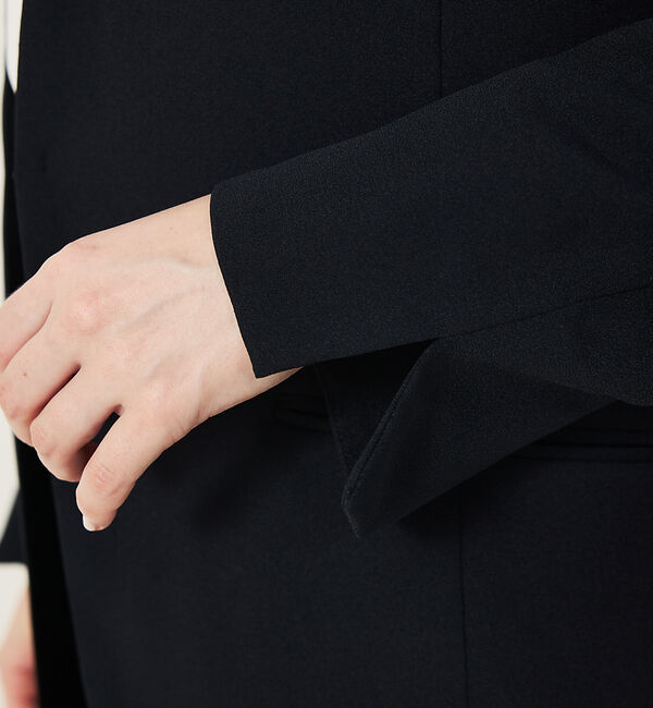 abahouse mavie「【エニデイカセット・サマー】 ジョーゼットノーカラージャケット」|ノーカラージャケット|