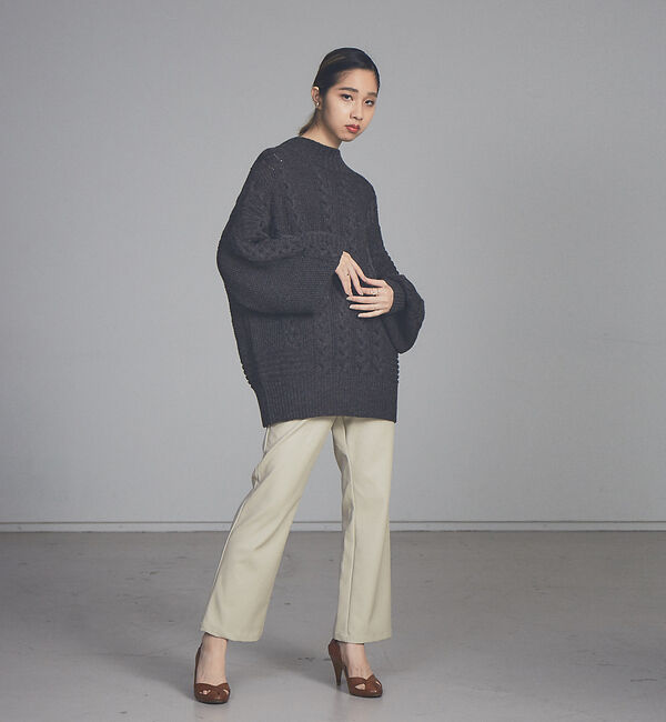 NOMINE「【展開店舗限定】エコレザーセミフレアパンツ」|その他|