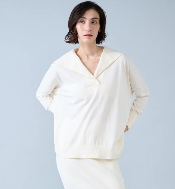 Liesse「ビックカラーワイドニット」|ニット・セーター|