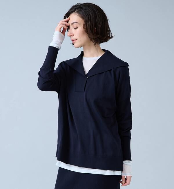 Liesse「ビックカラーワイドニット」|ニット・セーター|