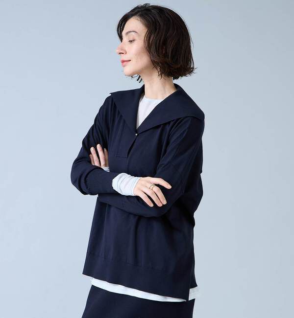 Liesse「ビックカラーワイドニット」|ニット・セーター|