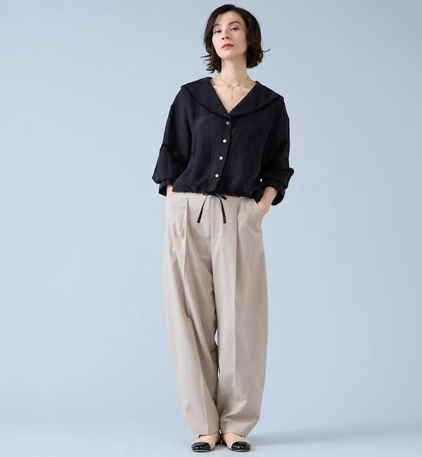 Liesse「麻調カーブパンツ」|その他|