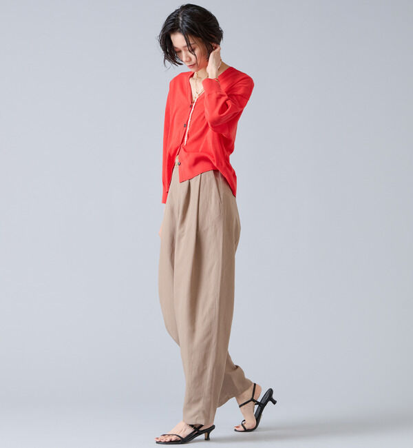 Liesse「V開きカーディガン」|カーディガン|