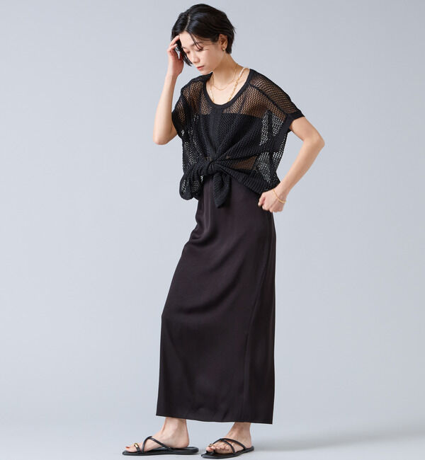 Liesse「ジョーゼットナロースカート」|スカート|