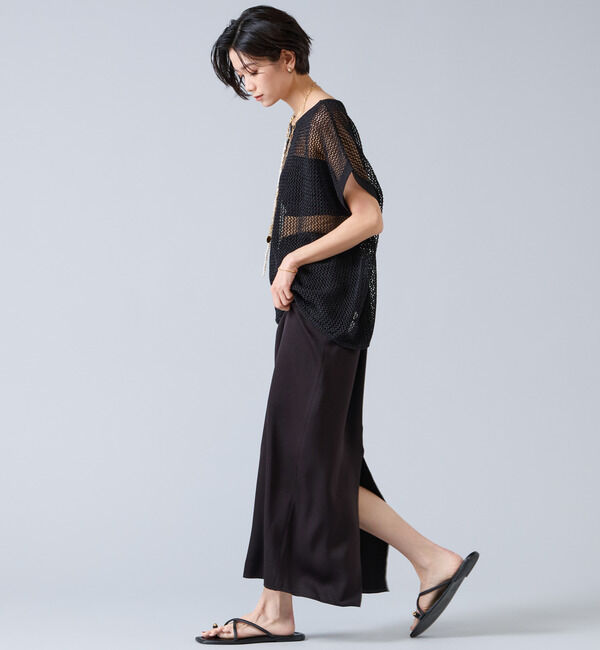 Liesse「ジョーゼットナロースカート」|スカート|