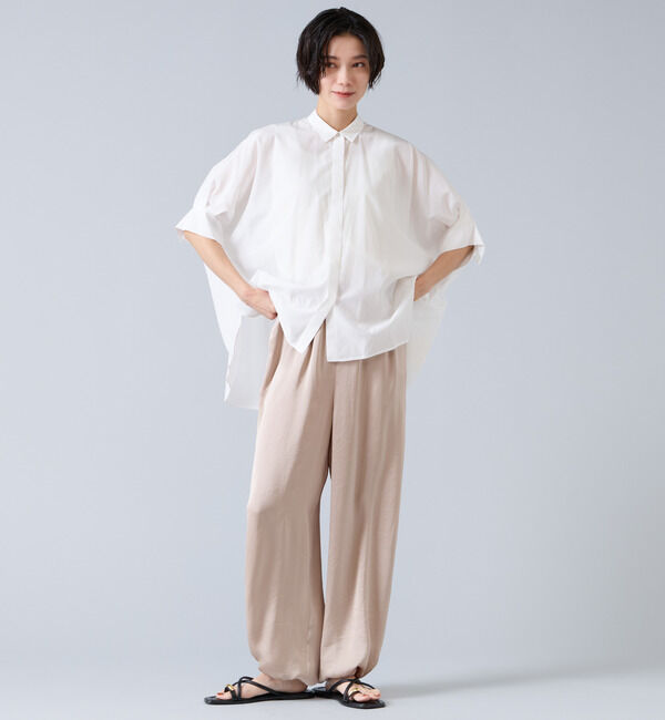 Liesse「オーガニックコットンワイドシャツ」|シャツ・ブラウス|