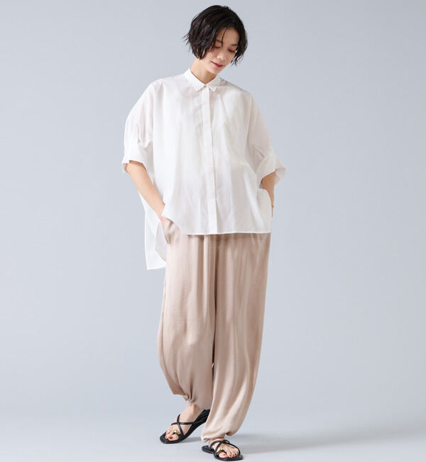 Liesse「オーガニックコットンワイドシャツ」|シャツ・ブラウス|