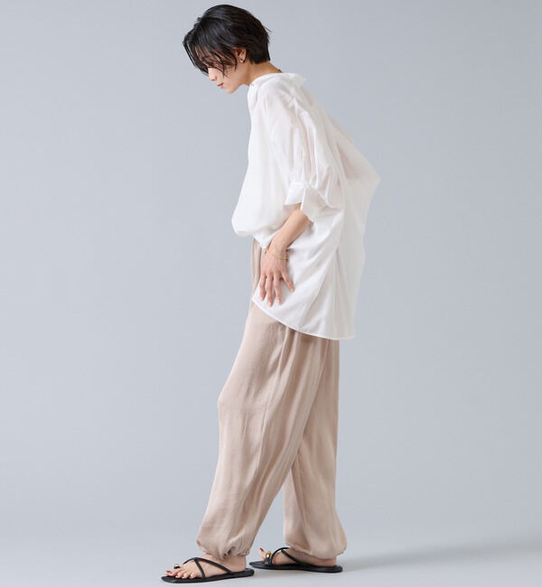 Liesse「オーガニックコットンワイドシャツ」|シャツ・ブラウス|