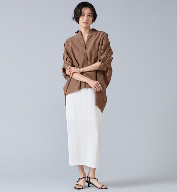 Liesse「オーガニックコットンワイドシャツ」|シャツ・ブラウス|