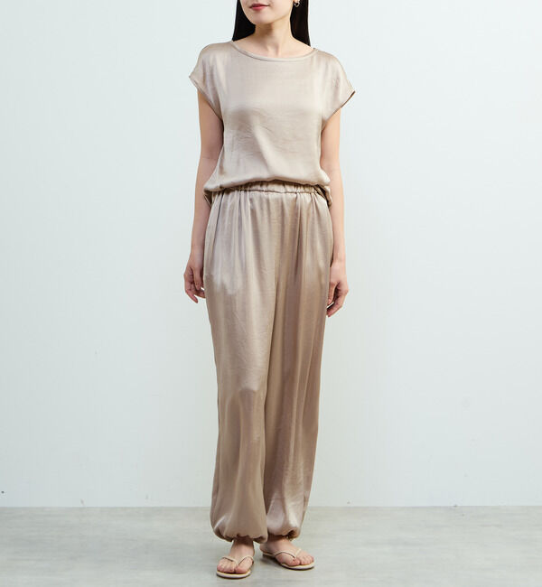 Liesse「サテンフレンチスリーブブラウス」|シャツ・ブラウス|