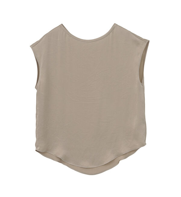 Liesse「サテンフレンチスリーブブラウス」|シャツ・ブラウス|