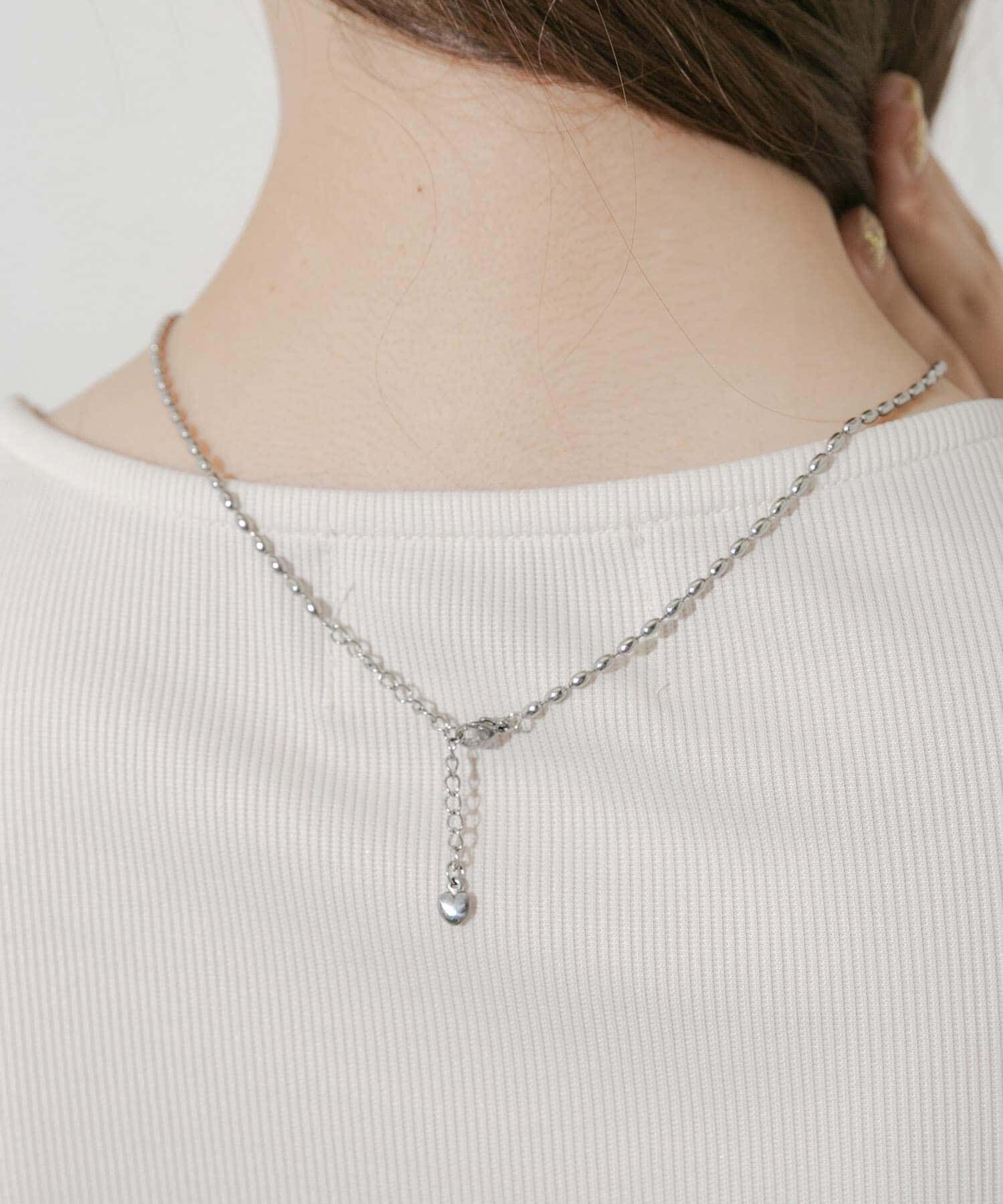 SMELLY「ステンレスボールチェーン2セットネックレス」|ネックレス|