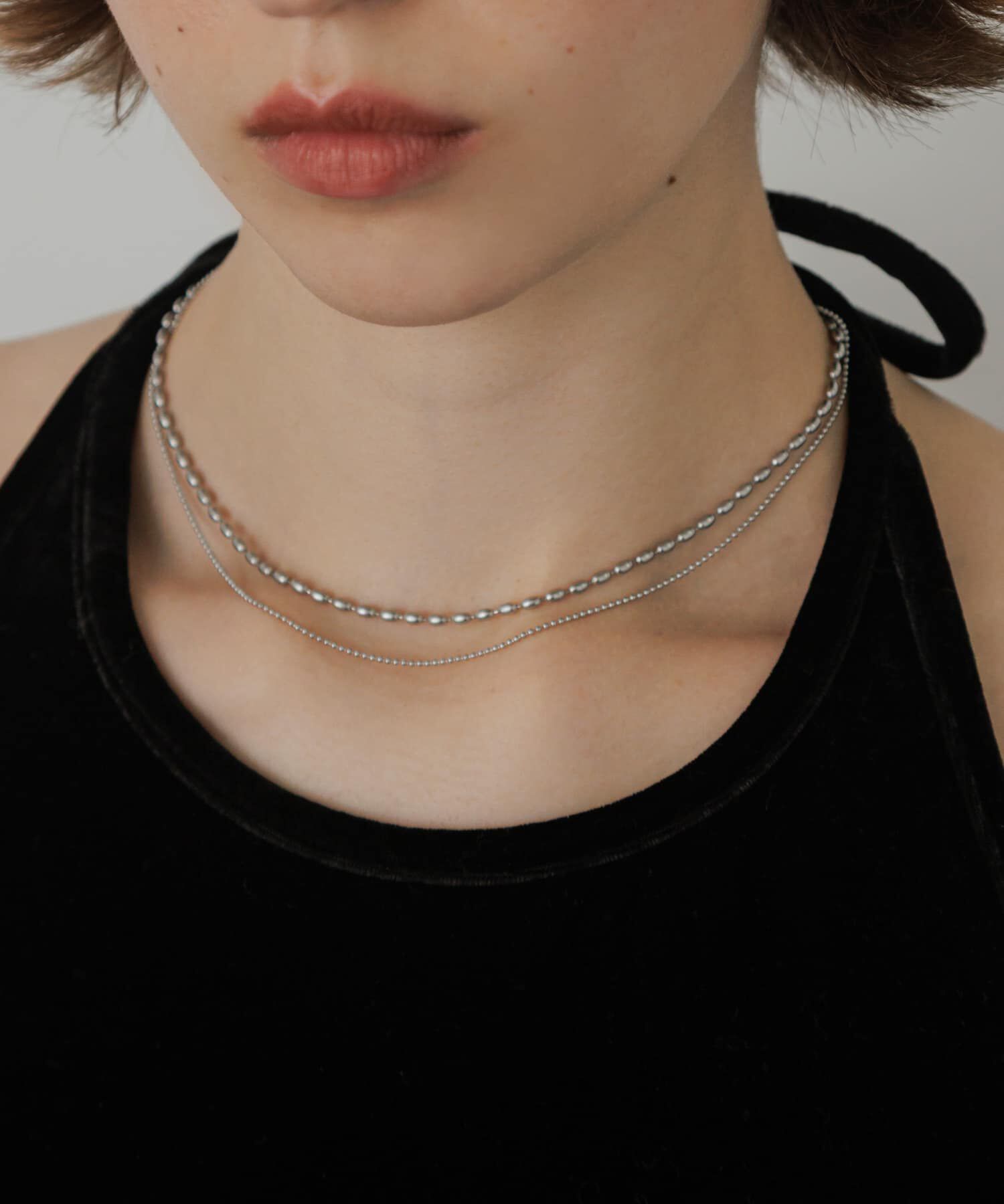 SMELLY「ステンレスボールチェーン2セットネックレス」|ネックレス|