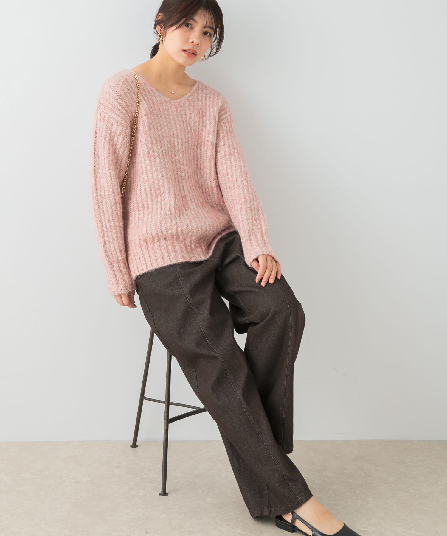 URBAN RESEARCH ROSSO「F by ROSSO　カーブフォルムデニムパンツ」|デニム|