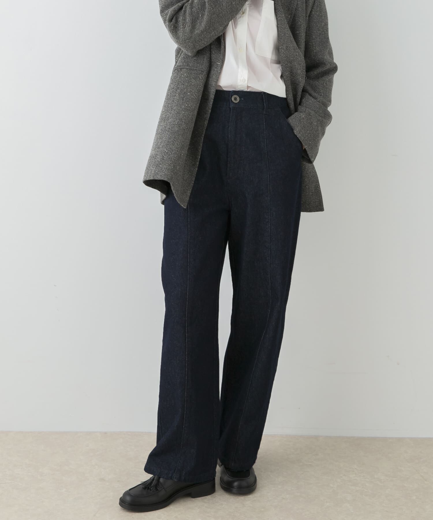 URBAN RESEARCH ROSSO「F by ROSSO　カーブフォルムデニムパンツ」|デニム|