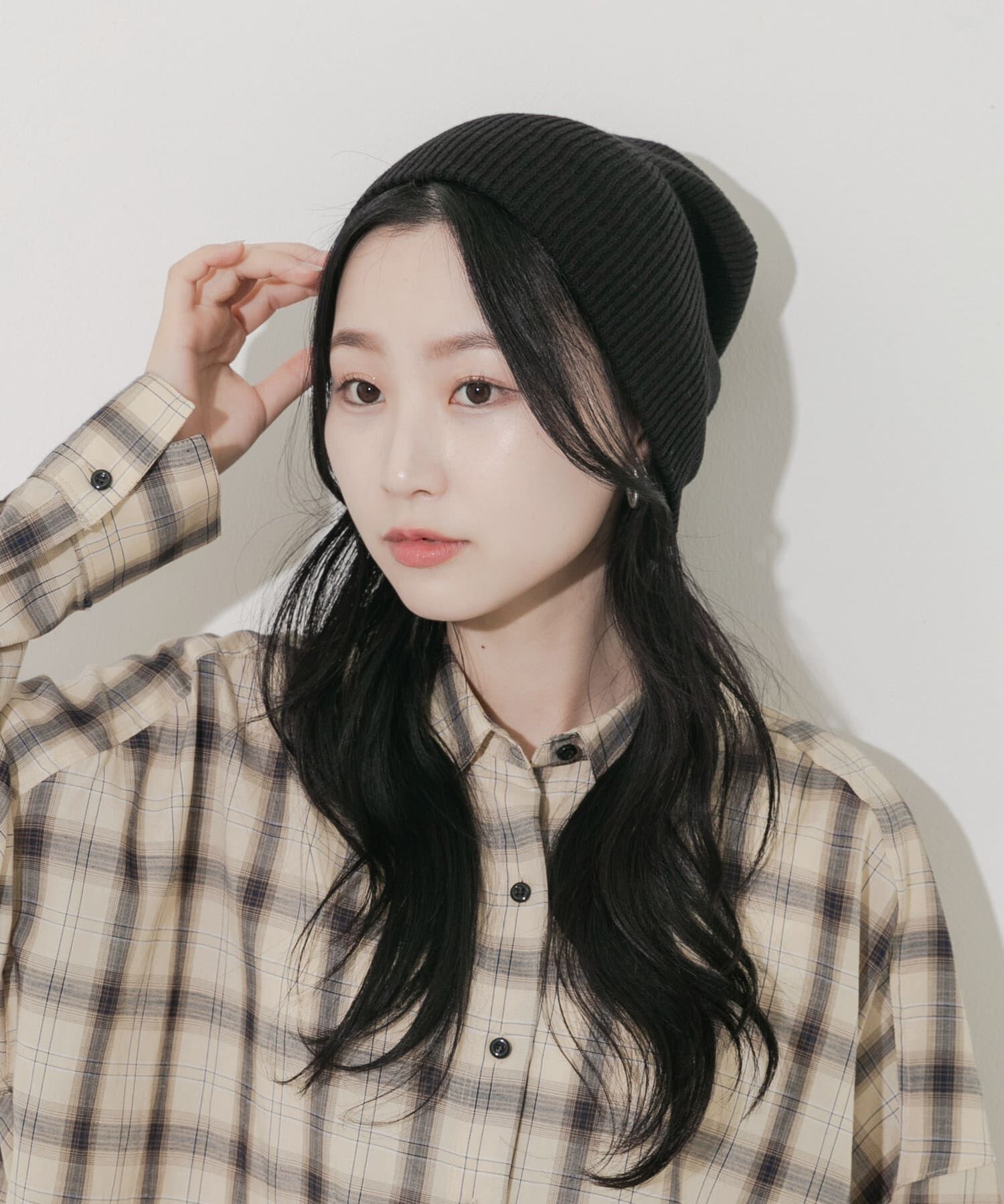 SMELLY「ルーズビーニー」|ニット帽|