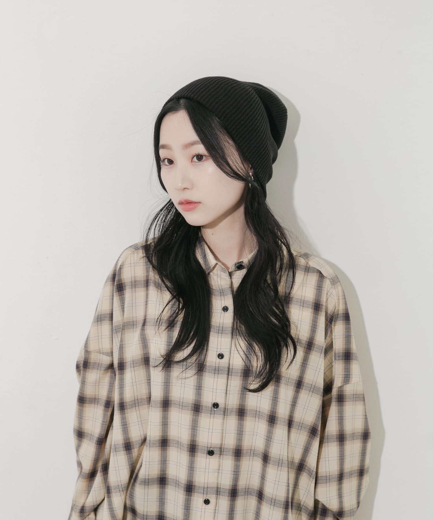 SMELLY「ルーズビーニー」|ニット帽|