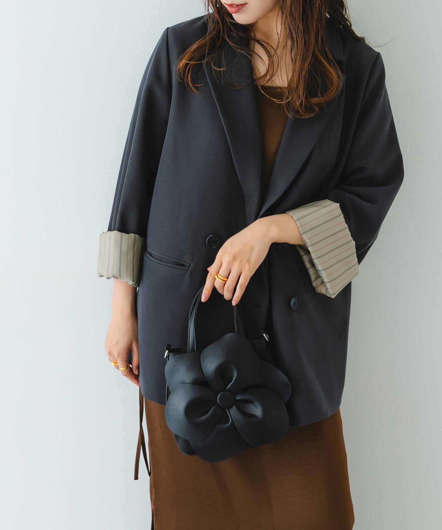 RODE SKO「フラワーモチーフシアーバッグ」|ハンドバッグ|