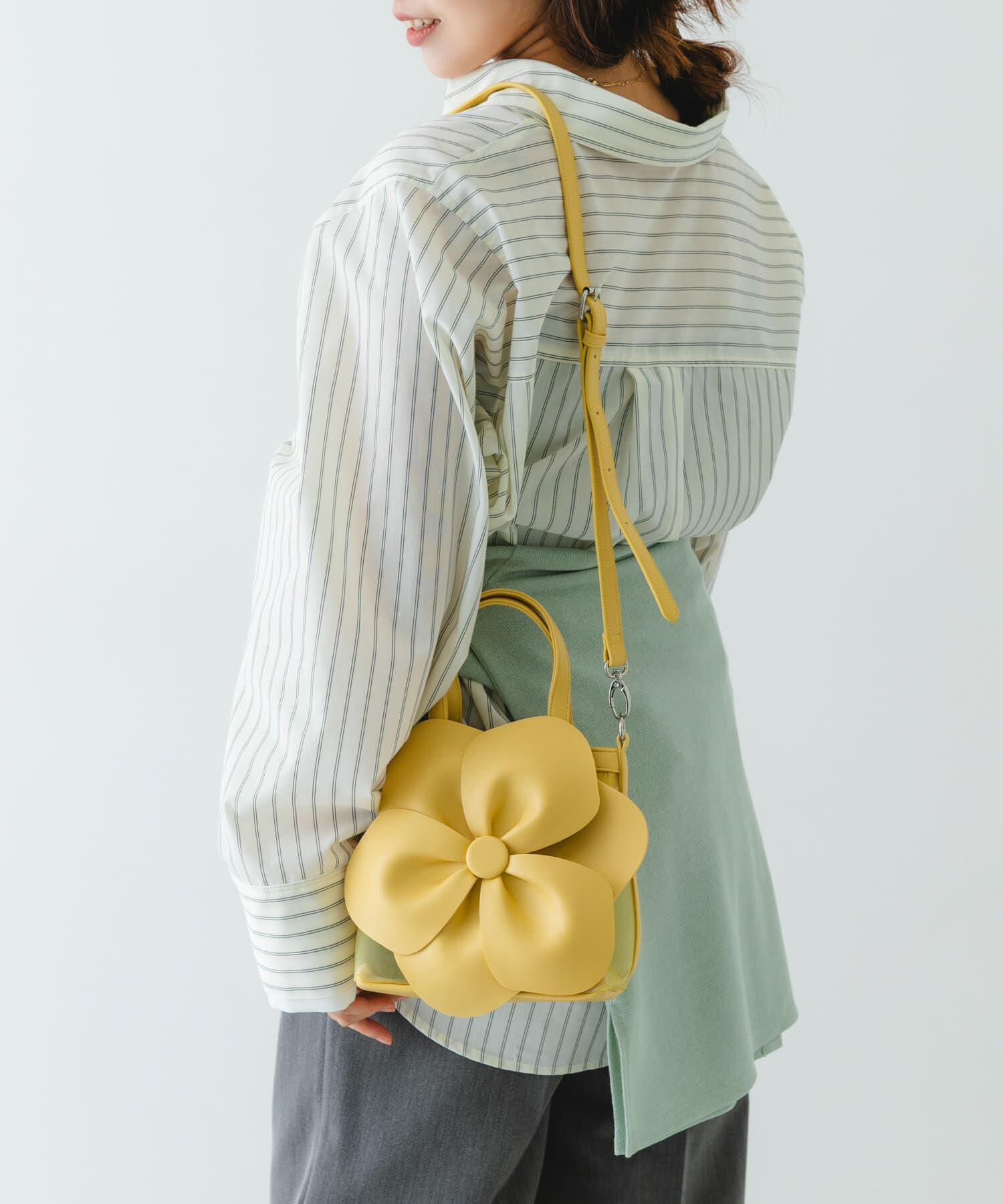 RODE SKO「フラワーモチーフシアーバッグ」|ハンドバッグ|