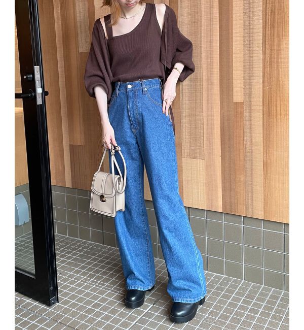 MAJESTICLEGON「デニムワイドパンツ」|デニム|