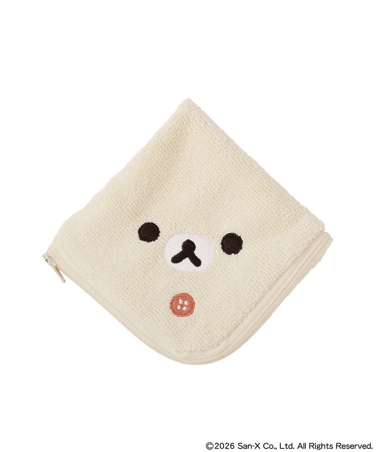 earth music&ecology「リラックマ&times;earth 2wayジップハンカチ」|ハンカチ|