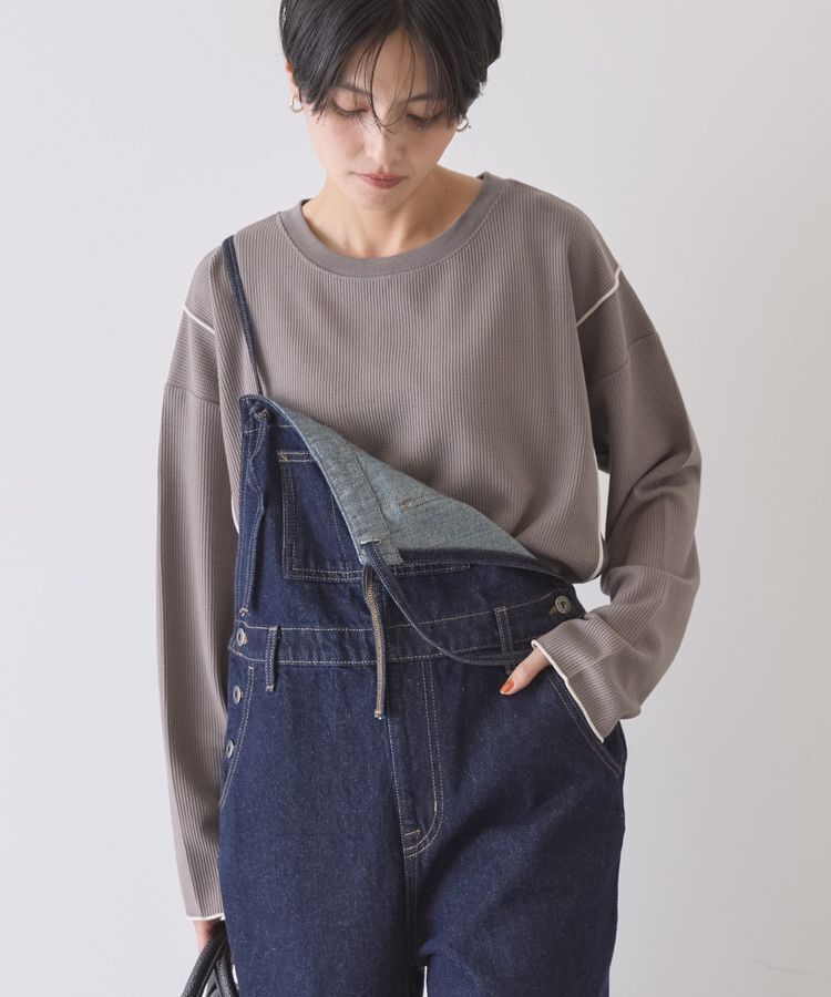 AMERICAN HOLIC「【WEB限定】ワッフル配色メロープルオーバー」|Tシャツ・カットソー|