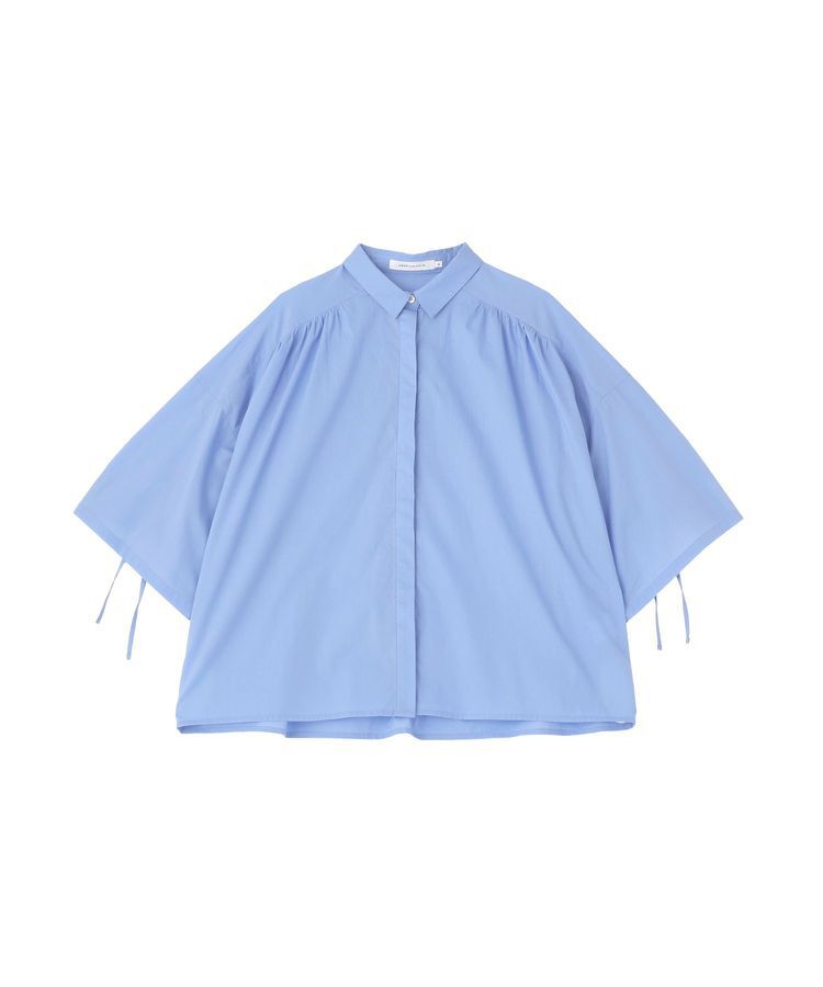 AMERICAN HOLIC「【WEB限定】【接触冷感・UVカット】ギャザーリボンスリーブ半袖シャツ」|シャツ・ブラウス|