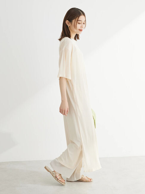 Green Parks「・SUGAR　SPOON　シアープリーツワンピース」|ワンピース|Ivory