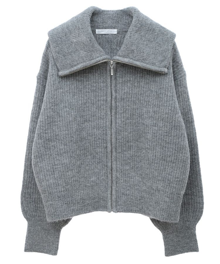 Green Parks「Zip付きコンパクトニットカーディガン」|カーディガン|