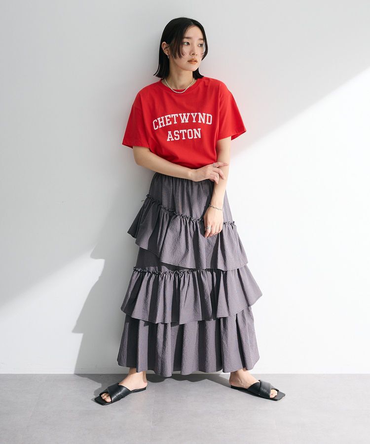 Green Parks「・ELENCARE DUE ギンガムティアードスカート」|スカート|