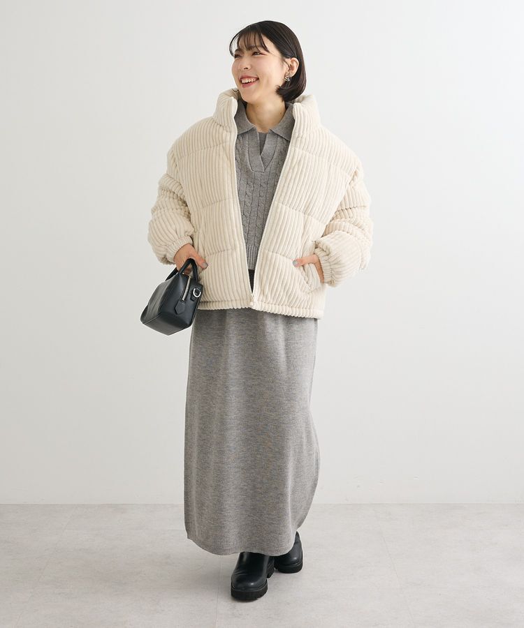 Green Parks「・swing by ワイドコールスタンドブルゾン」|ブルゾン・スタジャン|