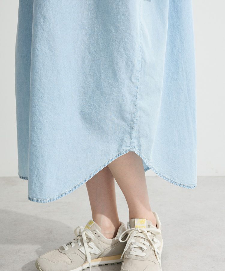 Green Parks「シアーデニムシャツワンピース」|ワンピース|