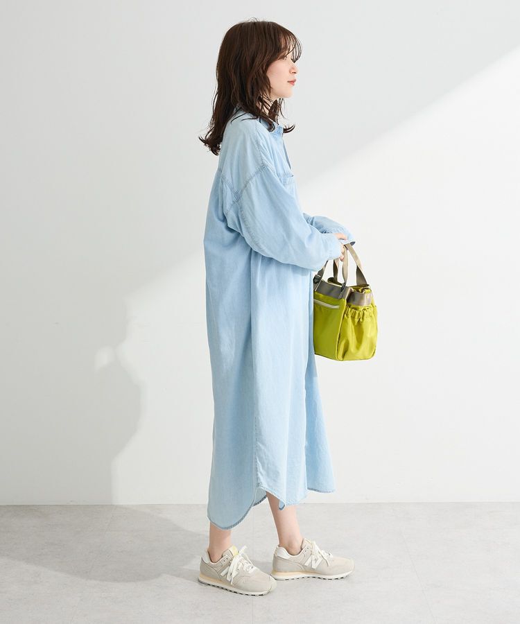 Green Parks「シアーデニムシャツワンピース」|ワンピース|