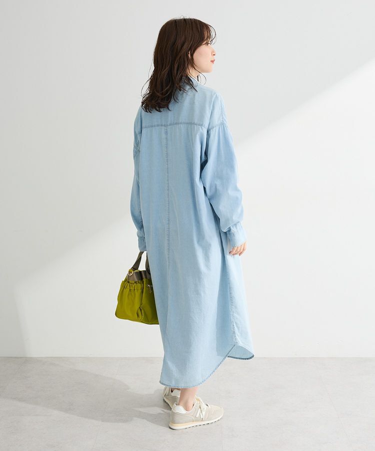 Green Parks「シアーデニムシャツワンピース」|ワンピース|