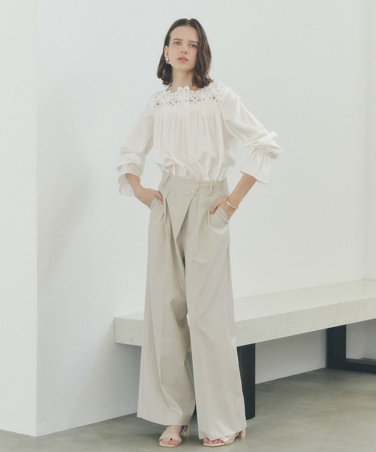 YECCA VECCA「メタルホックワイドパンツ」|その他|